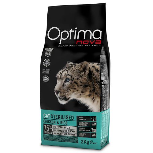 Visán OptimaNova Cat Sterilised Chicken & Rice 8kg