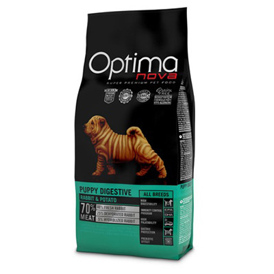 Visán OptimaNova Dog Puppy Digestive Rabbit & Potato 2Kg