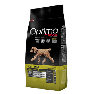 Visán OptimaNova Dog Adult Mini Rabbit & Potato 8Kg