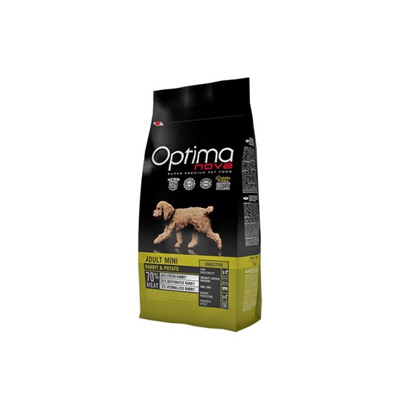 Visán OptimaNova Dog Adult Mini Rabbit & Potato 8Kg