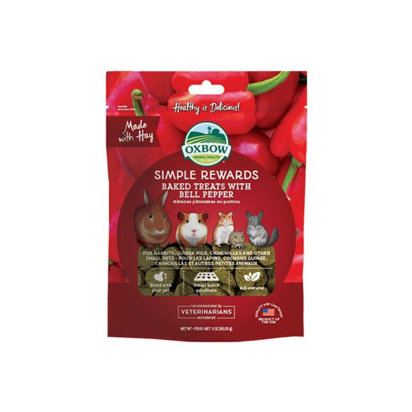 Oxbow - Simple Rewards - Baked Treats with Bell Pepper - Paprika 85g