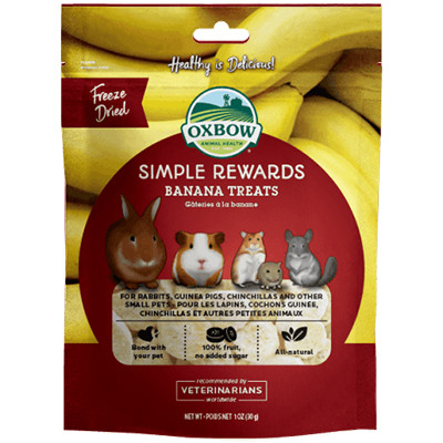 Oxbow - Simple Rewards - Banana Treats - Banán 30g