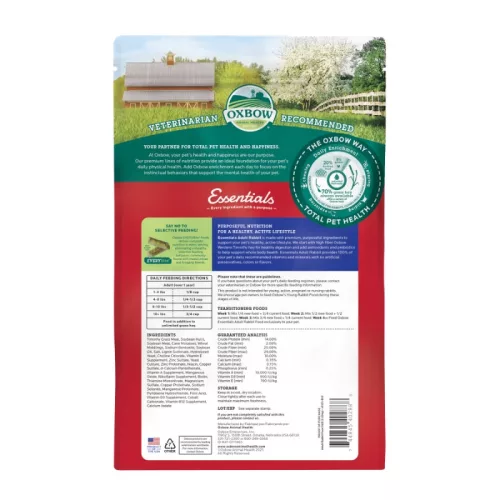 Oxbow Essentials felnőtt nyúltáp 2,25 kg