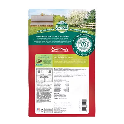 Oxbow Essentials felnőtt csincsilla táp 1,36 kg