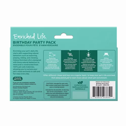 Oxbow Enriched Life Birthday Party Pack születésnapi csomag 5 db