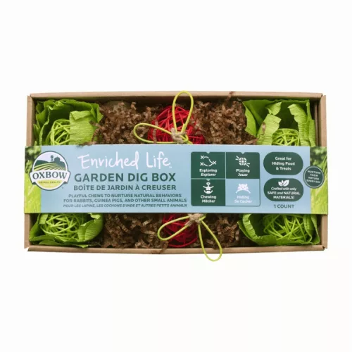Oxbow ásódoboz Enriched Life Garden Dig Box rattan 29,8 × 15,9 × 6,4 cm
