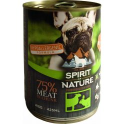   Spirit of Nature Dog Konzerv Bárányhússal és Nyúlhússal 415g - Kifutó