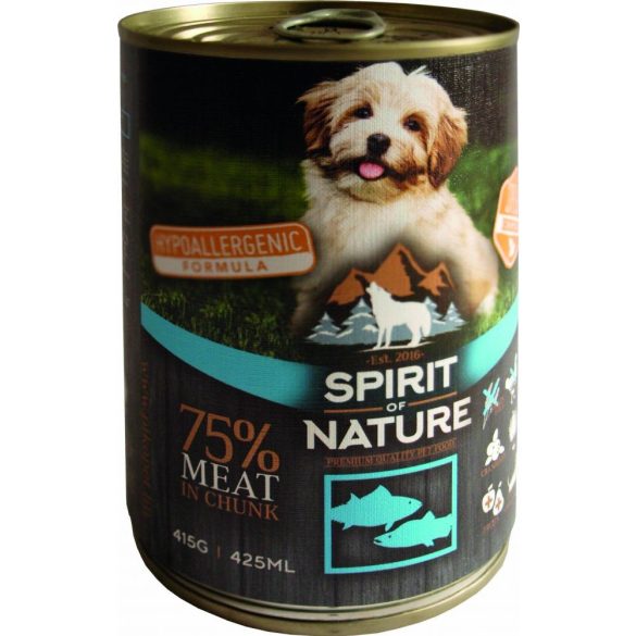 Spirit of Nature Dog Konzerv Tonhallal és Lazaccal 415g