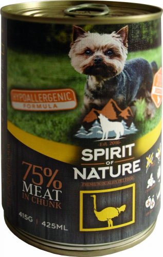 Spirit of Nature Dog Konzerv Strucchússal 415g - Kifutó