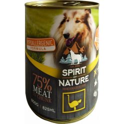 Spirit of Nature Dog Konzerv Strucchússal 800g - Kifutó