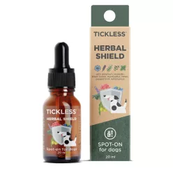  Tickless® Herbal shield spot on 100% természetes illóolaj keverék kutyáknak 20 ml