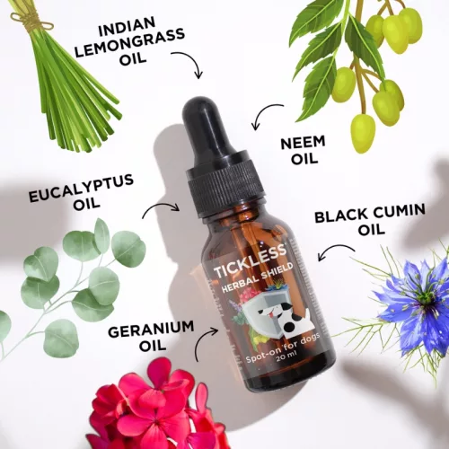 Tickless® Herbal shield spot on 100% természetes illóolaj keverék kutyáknak 20 ml