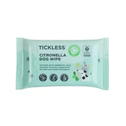   Tickless® Természetes kullancs, bolha és szúnyogriasztó nedves törlőkendő 20db