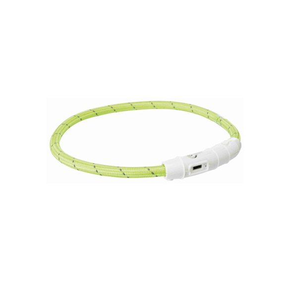 Trixie világító gyűrű USB-ről tölthető zöld XS-S 35cm