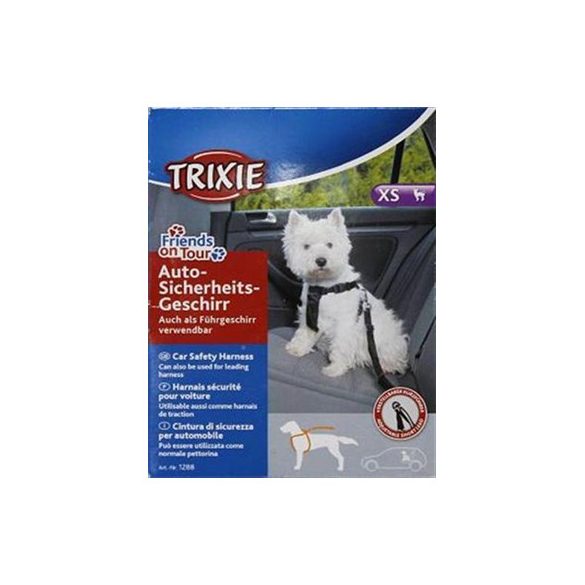 Trixie biztonsági öv hámmal XS 20-50 cm