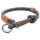Trixie Nordic nyakörv S-M sötétszürke, barna 40cm/8mm