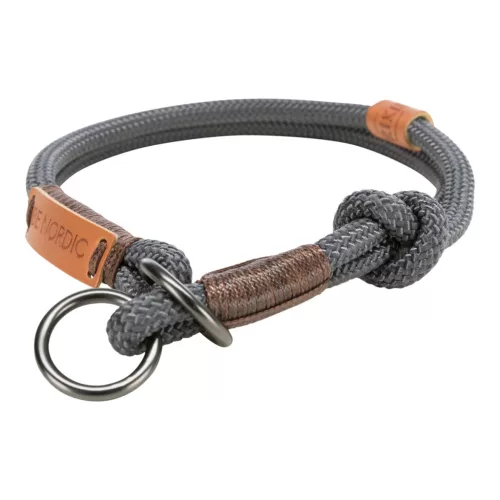 Trixie Nordic nyakörv S-M sötétszürke, barna 40cm/8mm