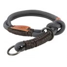 Trixie Nordic nyakörv S sötétszürke, barna 35cm/6mm