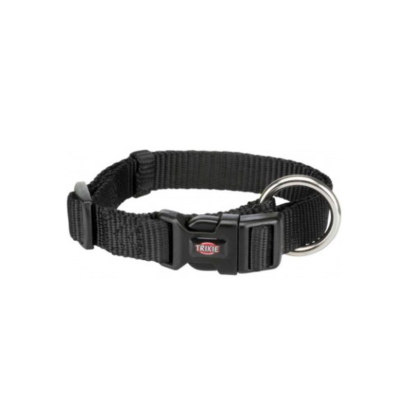 Trixie Prémium nyakörv M-L fekete 35-55cm / 20mm