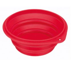 Trixie Szilikon Utazótál 0,25l /11cm Piros