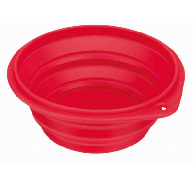 Trixie Szilikon Utazótál 0,25l /11cm Piros