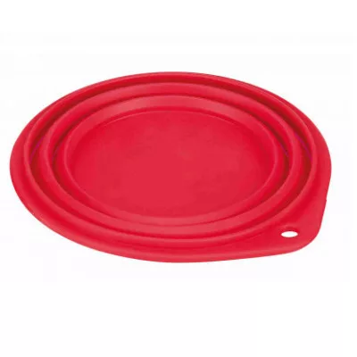 Trixie Szilikon Utazótál 0,25l /11cm Piros