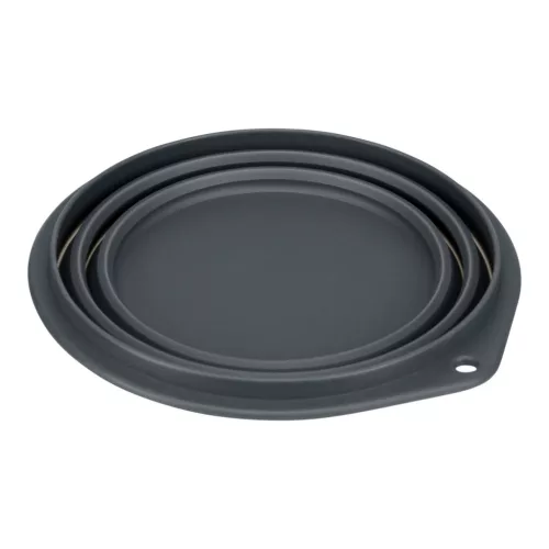 Trixie Szilikon Utazótál 1l /18cm Szürke