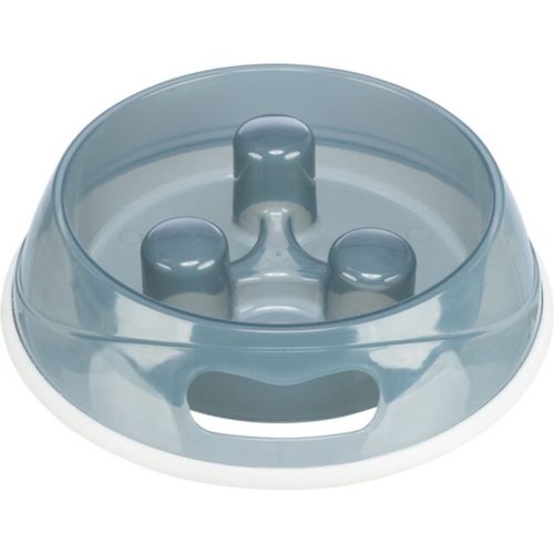 Trixie Evés Lassító Műanyag Tál Gumitalppal 0,45l/20cm Szürke