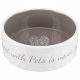Trixie Kerámia Tál Pets Home 0,3l / 12cm Fehér/Szürke