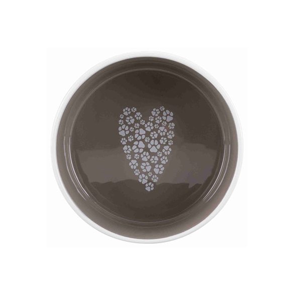 Trixie Kerámia Tál Pets Home 0,8l / 16cm Fehér/Szürke