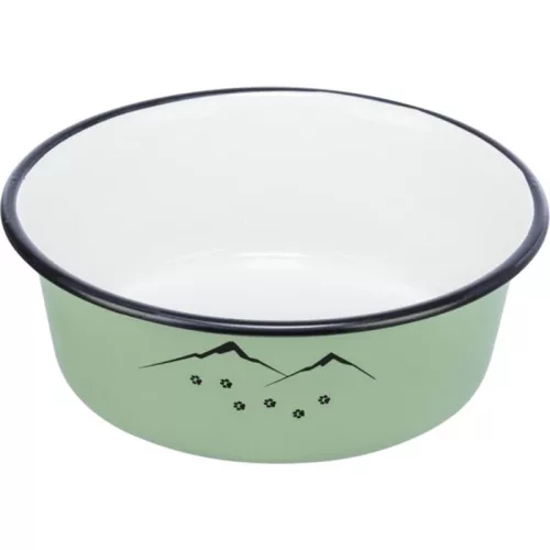 Trixie Zománcozott zöld fémtál 0,3l/12cm