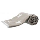 Trixie pléd Stars taupe 150x100cm - Kifutó