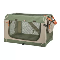   Trixie Kennel Nylon Comfy olivazöld / bézs S 47,5 x 44,5 x 70 cm