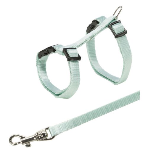Trixie Kitten macskahám+póráz menta 21-33cm/8mm