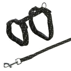 Trixie hám+póráz macskáknak fekete 27–45 cm/10 mm