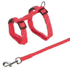 Trixie hám+póráz macskáknak piros 27–45 cm/10 mm