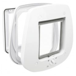   Trixie Macskaajtó 4 Utas Üvegajtóba 27×26cm Fehér-Kifutó