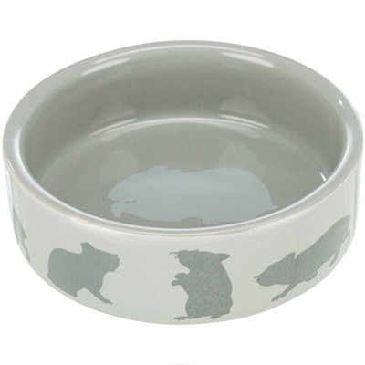 Trixie Kerámia Tál Hörcsög Mintával 80ml / 8cm Szürke