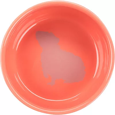 Trixie tál kerámia tengerimalac mintás rózsaszín 250 ml, Ø 11 cm
