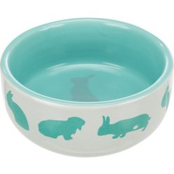 Trixie Kerámia Tál Nyúl Mintával 250ml / 11cm Kék