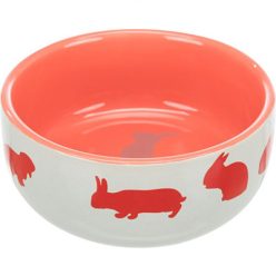   Trixie Kerámia Tál Nyúl Mintával 250ml / 11cm - Rózsaszín