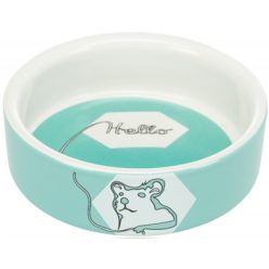   Trixie Kerámia Tál Hello Hörcsög Mintával 90ml / 8cm Kék