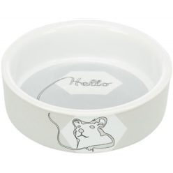   Trixie Kerámia Tál Hello Hörcsög Mintával 90ml / 8cm Szürke