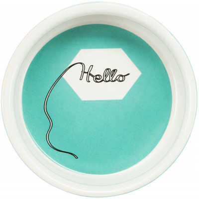 Trixie Kerámia Tál Hello Tengerimalac Mintával 240ml / 11cm Kék