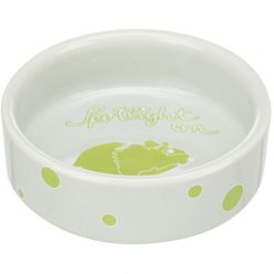   Trixie Kerámia Tál Hörcsög Mintával 90ml / 8cm Zöld - Kifutó