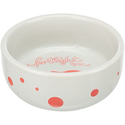 Trixie Kerámia Tál Tengerimalac Mintával Spotlight 250ml / 11cm Piros - Kifutó