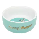 Trixie tál kerámia Honey & Hopper türkiz 250 ml, Ø 11 cm