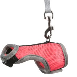   Trixie hám pórázzal patkányoknak 12-18cm/ 1,2m piros - Kifutó