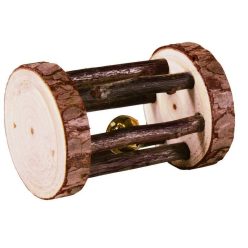   Trixie játék Fából Henger Csengővel Rágcsálóknak 7×5cm