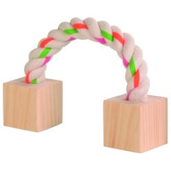 Trixie játék Rágcsálónak Rágókötél 2 Fával 20cm